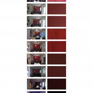 Looking at the color of red using different lightnings